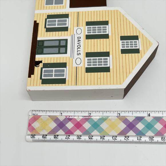 Vintage 1993 The Cat's Meow Davolls General Store Wooden Shelf Sitter - Picture 8 of 8